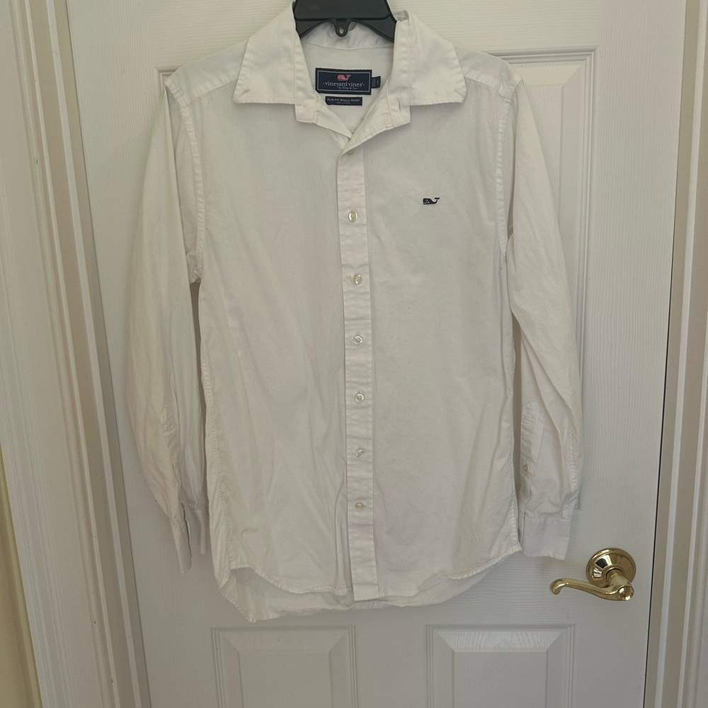 Men’s Vineyard Vines Classic White Casual Button Up Shirt